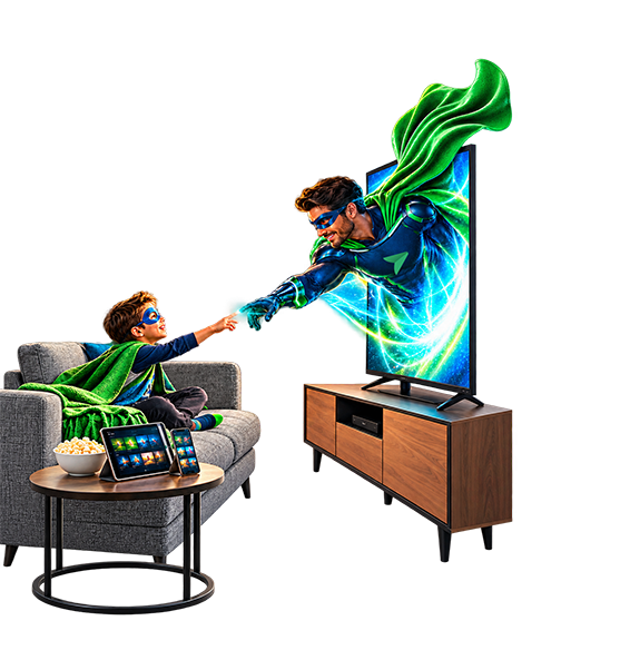 <span style='color:#39AE6D;'>New TV solution</span>